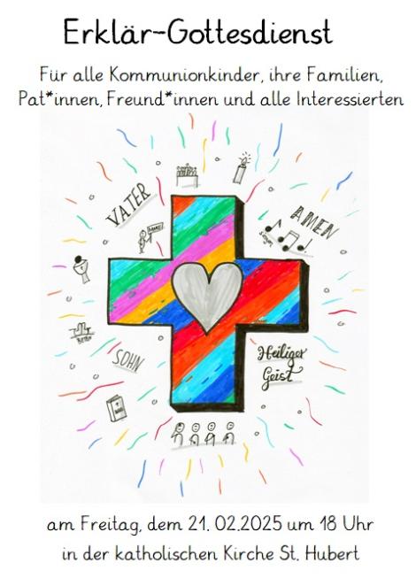 Plakat Erklärgottesdienst St. Hubertus (c) Pfarrgemeinde St. Hubertus