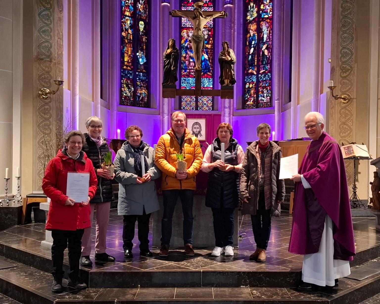 2026 02 22 Weiterbeauftragung Gemeindevorstand St. Hubertus (c) Pfarrgemeinde St. Hubertus