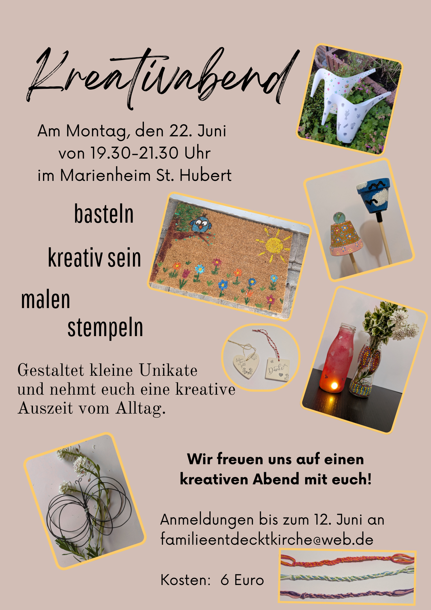 Hellbraun Collage Foto Business Schmuck Flyer (6) (c) Team Familie entdeckt Kirche