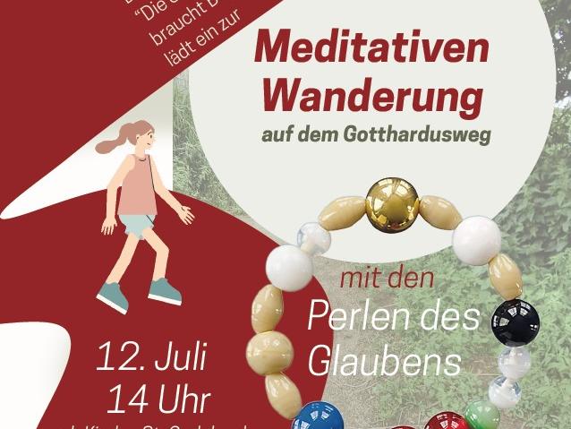 Plakat Meditative Wanderung