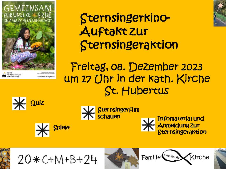 Plakat Sternsinger 2024 (c) Pfarrgemeinde St. Hubertus
