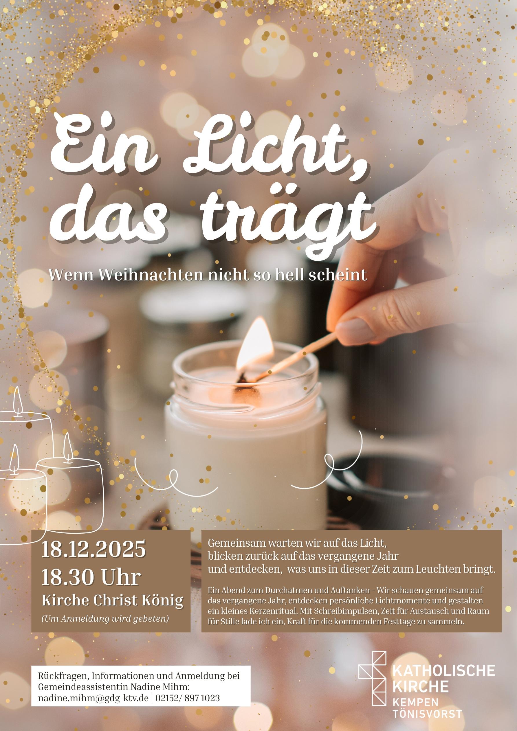 Plakat_Ein Licht, das trägt
