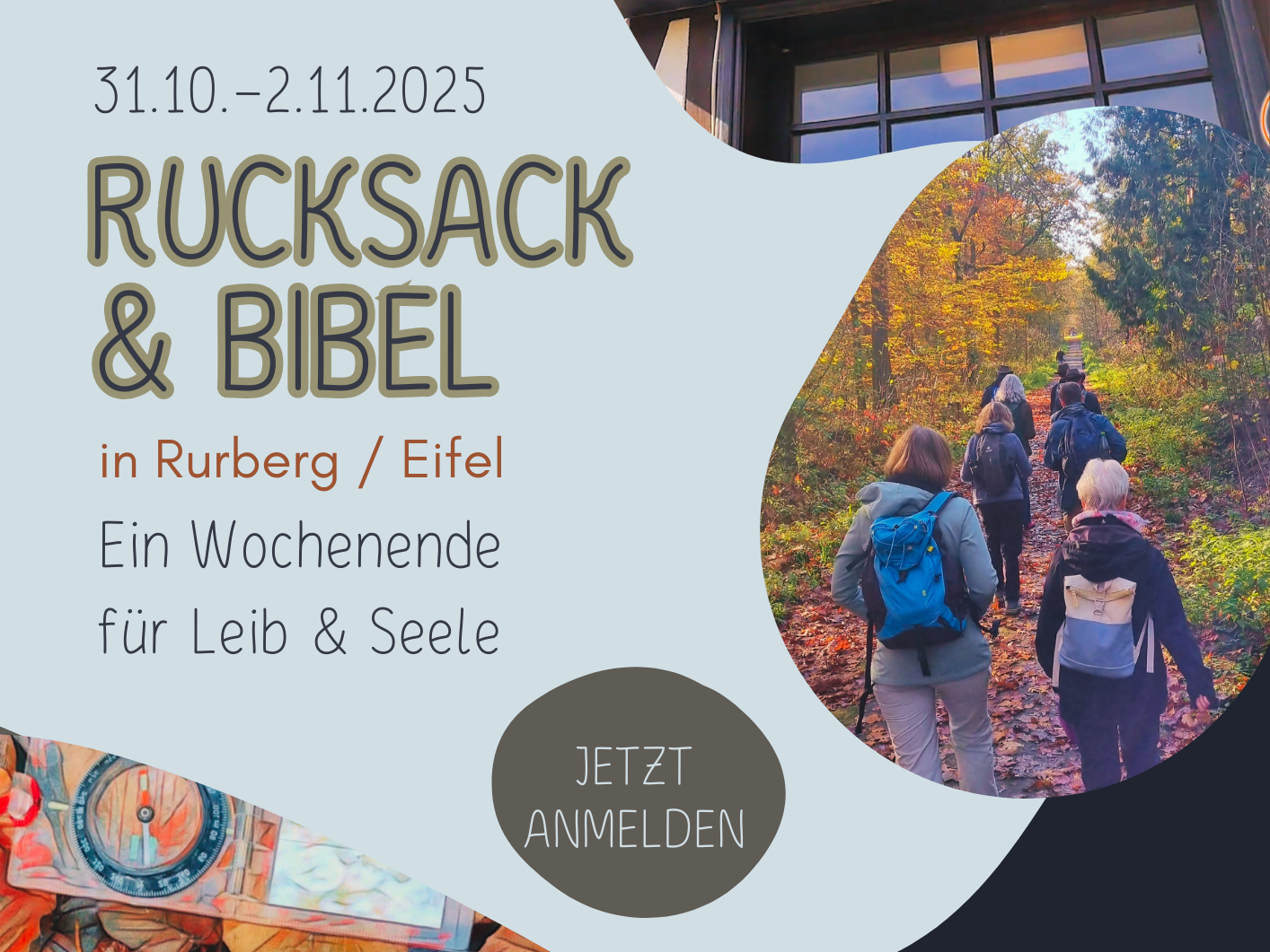 Flyer Rucksack und Bibel 2025