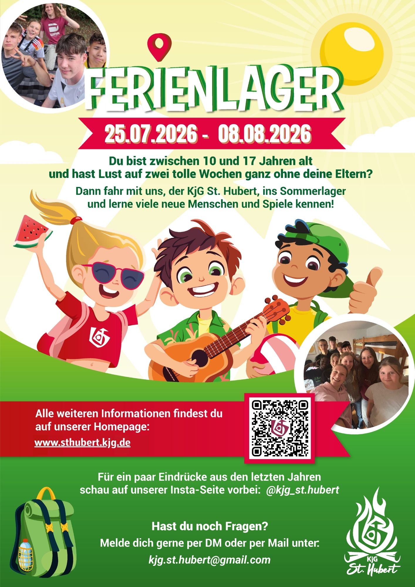Flyer Ferienlager KjG St. Hubert 2026 (c) KjG St. Hubert