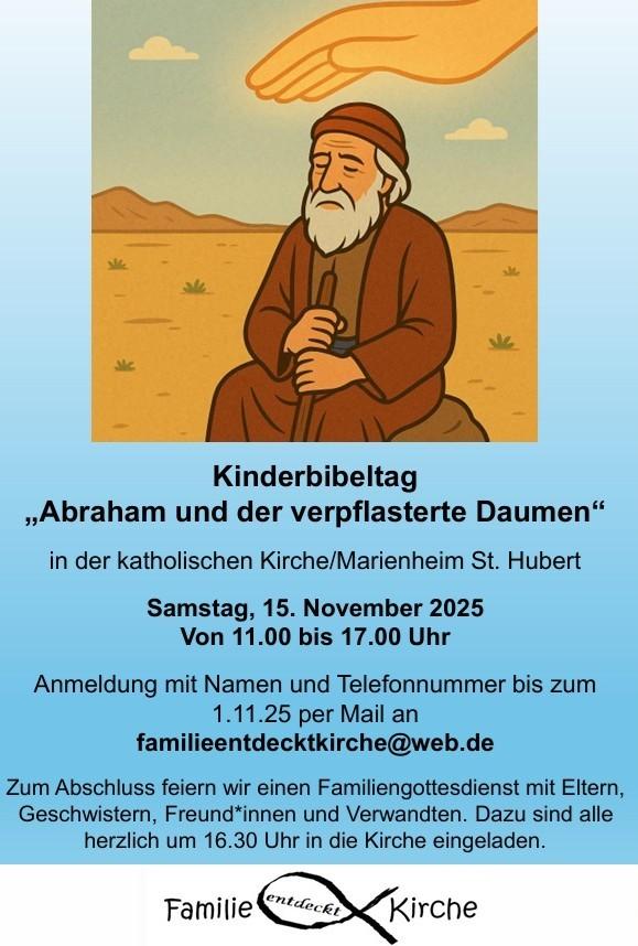 plakat kinderbibeltag st. hubert