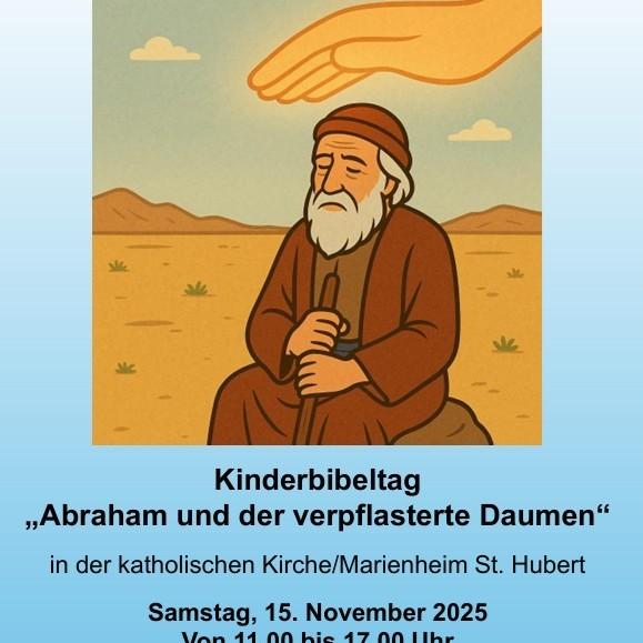 plakat kinderbibeltag st. hubert